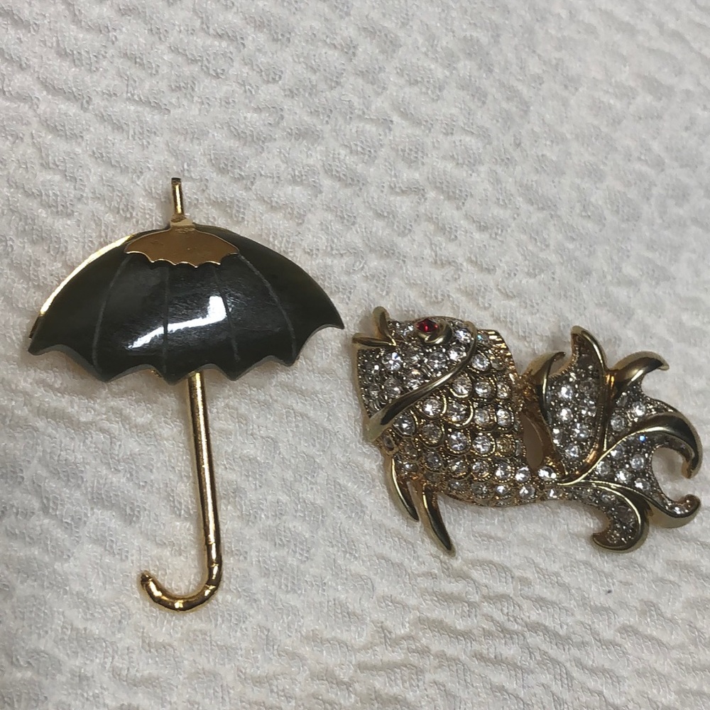Gold pins